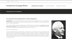 Desktop Screenshot of fondazionegiuseppemotta.ch